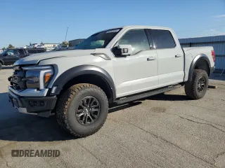 2024 Ford F-150 Raptor with VIN 1FTFW1RG9RFA65096, listed as a Copart auction lot 43702405 with 21,959 mi miles and Salvage Title. Bid and sale history available at carsss.com. Image 1.