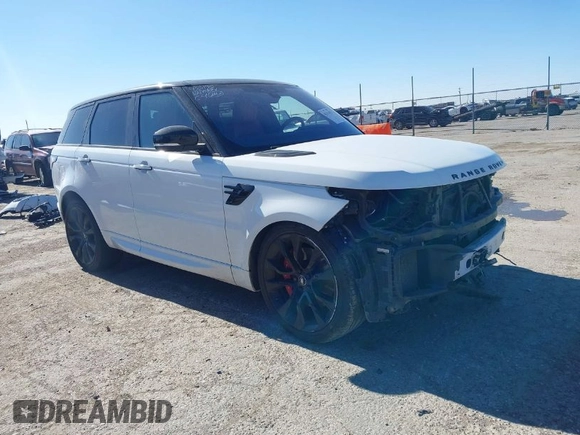 2021 Land Rover Range Rover Sport HST with VIN SALWS2RUXMA749869, listed as a IAAI auction lot 41315473 with 91,623 mi miles. Bid and sale history available at carsss.com. Image 1.