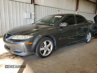 2005 Mazda 6 Sport S with VIN 1YVHP80D555M50599, listed as a Copart auction lot 46394155 with 98,392 mi miles and Salvage Title. Bid and sale history available at DreamBid. Image 1.