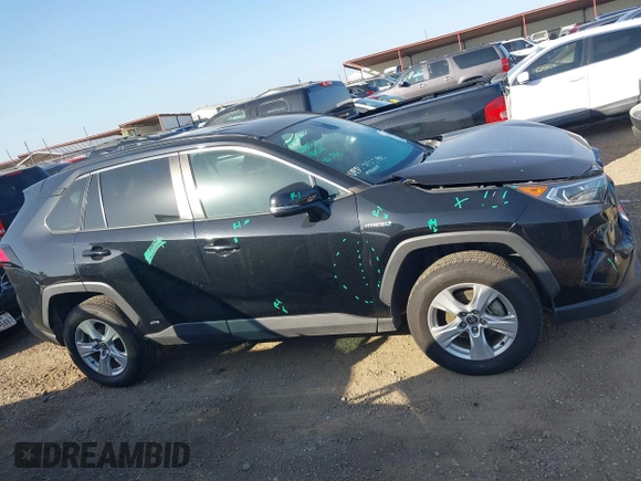 2021 Toyota RAV4 Hybrid XLE with VIN 4T3RWRFV5MU012238, listed as a IAAI auction lot 41943154 with 72,316 mi miles. Bid and sale history available at carsss.com. Image 13.