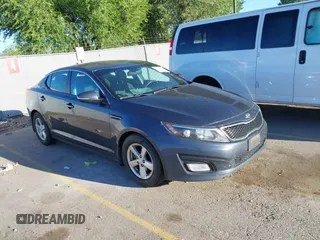 2015 Kia Optima LX with VIN KNAGM4A79F5547332, listed as a IAAI auction lot 42711552 with 154,318 mi miles and . Bid and sale history available at DreamBid. Image 1.