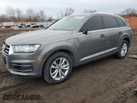 2017 Audi Q7 Premium Plus with VIN WA1LAAF71HD032877, listed as a Copart auction lot 46947115 with 115,218 mi miles and Salvage Title. Bid and sale history available at carsss.com. Image 1.