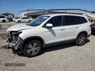 2017 Honda Pilot EX-L z VIN 5FNYF5H75HB038191, wystawiony jako Copart lot #49411165 z przebiegiem 61 469 mil mil oraz Szkoda całkowita • Salvage title. Historia ofert i sprzedaży dostępna na DreamBid. Obrazek 1.