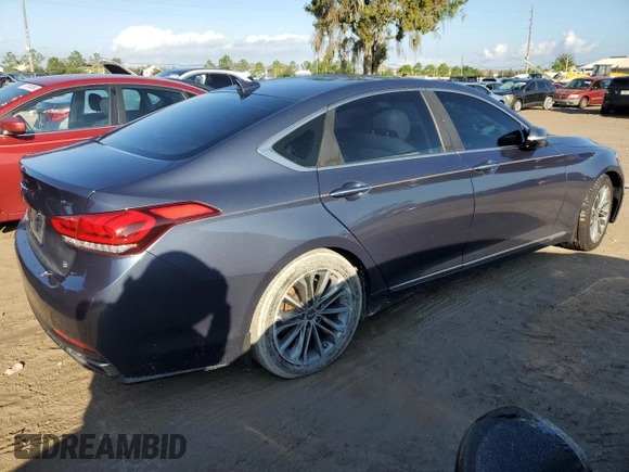 2015 Hyundai Genesis 3.8L with VIN KMHGN4JE1FU098809, listed as a Copart auction lot 73748684 with 255,411 mi miles and Salvage Title. Bid and sale history available at carsss.com. Image 3.