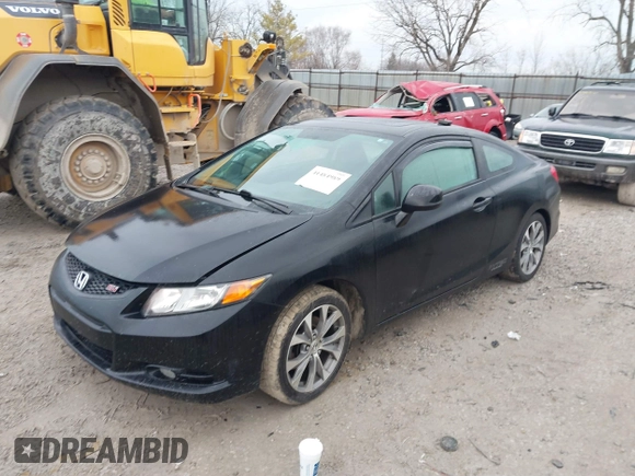 2012 Honda Civic Cpe Si with VIN 2HGFG4A51CH703857, listed as a IAAI auction lot 41484989 with 123,814 mi miles. Bid and sale history available at carsss.com. Image 2.