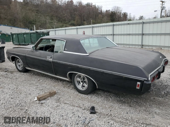 1969 Chevrolet Caprice z VIN 166479U185483, wystawiony jako Copart lot #78575324 z przebiegiem 59 666 mil mil oraz Szkoda całkowita • Salvage title. Historia ofert i sprzedaży dostępna na DreamBid. Obrazek 2.