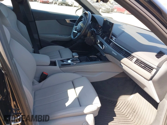 2023 Audi A4 S line Premium Plus with VIN WAUEAAF49PA001586, listed as a IAAI auction lot 41772434 with 30,388 mi miles and . Bid and sale history available at DreamBid. Image 5.