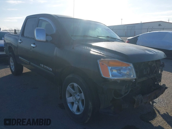 2008 Nissan Titan SE with VIN 1N6BA07DX8N360208, listed as a IAAI auction lot 41699352 with 281,612 mi miles. Bid and sale history available at carsss.com. Image 1.