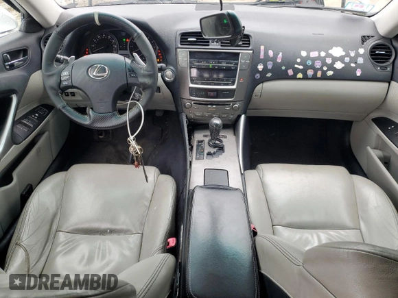 2009 Lexus IS with VIN JTHCK262895034990, listed as a Copart auction lot 52532135 with 200,680 mi miles and Clean Title. Bid and sale history available at carsss.com. Image 8.