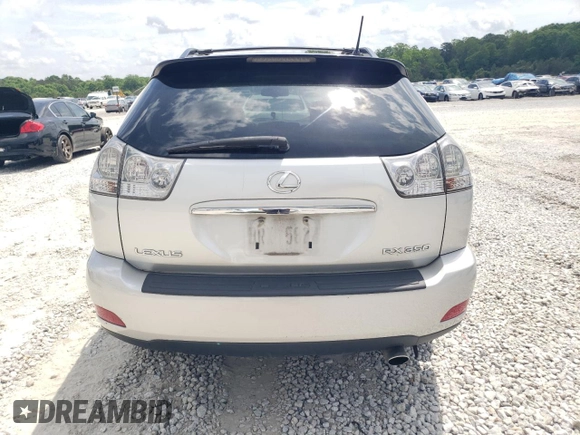 2008 Lexus RX 350 with VIN 2T2GK31U68C050636, listed as a Copart auction lot 55334175 with 288,791 mi miles and Clean Title. Bid and sale history available at DreamBid. Image 6.