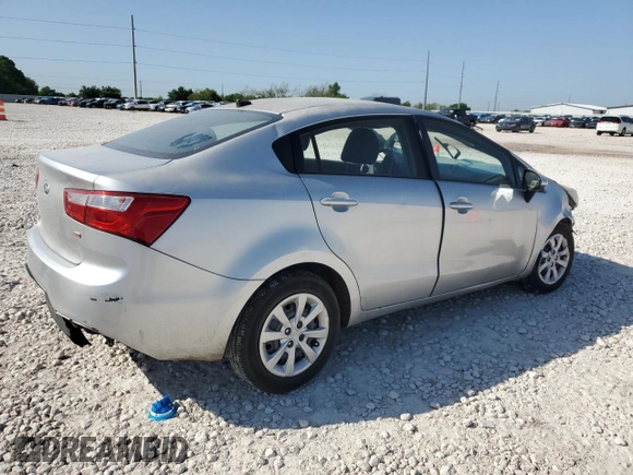 2014 Kia Rio LX with VIN KNADM4A30E6329515, listed as a Copart auction lot 52415295 with 231,991 mi miles and Salvage Title. Bid and sale history available at DreamBid. Image 3.
