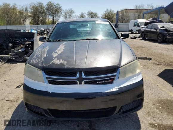2014 Dodge Avenger SE with VIN 1C3CDZAB8EN215730, listed as a Copart auction lot 52381935 with 134,173 mi miles and Salvage Title. Bid and sale history available at DreamBid. Image 5.