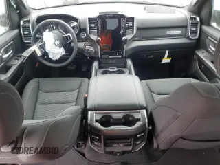 2025 Ram 1500 Big Horn with VIN 1C6SRFFP4SN560753, listed as a Copart auction lot 53446165 with 3,672 mi miles and Salvage Title. Bid and sale history available at carsss.com. Image 8.