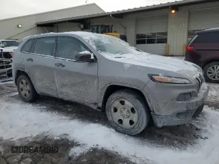 2014 Jeep Cherokee Sport with VIN 1C4PJLAB9EW149217, listed as a Copart auction lot 45353585 with 167,516 mi miles and Salvage Title. Bid and sale history available at DreamBid. Image 4.