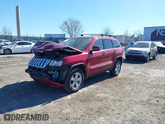 2012 Jeep Grand Cherokee Laredo with VIN 1C4RJFAG4CC297151, listed as a IAAI auction lot 41903618 with 222,357 mi miles. Bid and sale history available at carsss.com. Image 17.