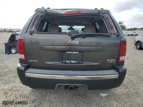 2006 Jeep Grand Cherokee Limited with VIN 1J4HS58256C309545, listed as a Copart auction lot 51093705 with 91,195 mi miles and Salvage Title. Bid and sale history available at carsss.com. Image 6.