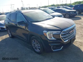 2023 GMC Terrain SLT with VIN 3GKALPEG8PL245947, listed as a IAAI auction lot 41972858 with 1 mi miles. Bid and sale history available at carsss.com. Image 1.