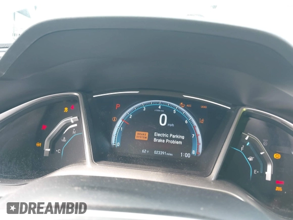 2019 Honda Civic Sedan EX with VIN 19XFC1F38KE210039, listed as a IAAI auction lot 41870809 with 23,391 mi miles. Bid and sale history available at carsss.com. Image 15.