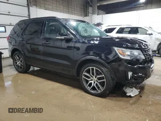 2017 Ford Explorer Sport z VIN 1FM5K8GT3HGC75830, wystawiony jako Copart lot #54857675 z przebiegiem 129 096 mil mil oraz Szkoda całkowita • Salvage title. Historia ofert i sprzedaży dostępna na DreamBid. Obrazek 4.