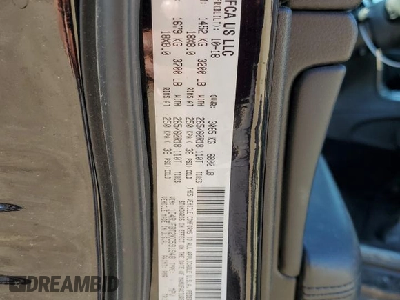 2019 Jeep Grand Cherokee Limited X with VIN 1C4RJFBT2KC591948, listed as a Copart auction lot 55789005 with 54,110 mi miles and Salvage title. Bid and sale history available at DreamBid. Image 12.