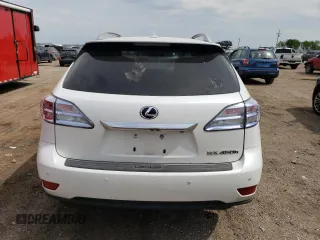 2011 Lexus RX 450h with VIN JTJBC1BA3B2045384, listed as a Copart auction lot 61182005 with 182,126 mi miles and Salvage title. Bid and sale history available at DreamBid. Image 6.