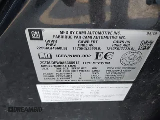2010 GMC Terrain SLE-2 with VIN 2CTALDEW0A6355912, listed as a IAAI auction lot 41809103 with 233,959 mi miles. Bid and sale history available at carsss.com. Image 9.