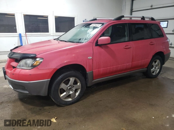 2003 Mitsubishi Outlander XLS with VIN JA4LZ41G03U030810, listed as a Copart auction lot 83254024 with 107,475 mi miles and Clean Title. Bid and sale history available at carsss.com. Image 1.