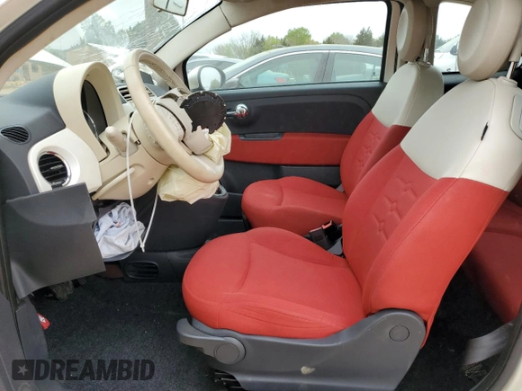 2012 FIAT 500 Pop with VIN 3C3CFFDR3CT127070, listed as a Copart auction lot 51525715 with 98,754 mi miles and Salvage Title. Bid and sale history available at carsss.com. Image 7.