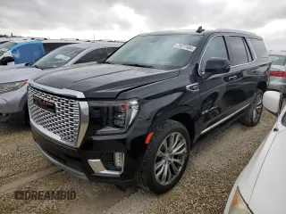 2022 GMC Yukon Denali with VIN 1GKS1DKLXNR104622, listed as a Copart auction lot 79277484 with 32,064 mi miles and Salvage Title. Bid and sale history available at carsss.com. Image 1.