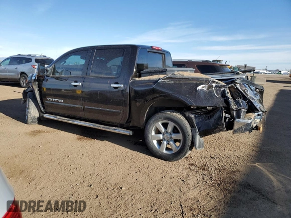 2013 Nissan Titan SV with VIN 1N6AA0EC1DN310572, listed as a Copart auction lot 50017235 with 114,349 mi miles and Salvage title. Bid and sale history available at DreamBid. Image 2.