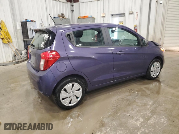 2017 Chevrolet Spark LS with VIN KL8CB6SA3HC713395, listed as a Copart auction lot 53712835 with 77,146 mi miles and Non Repairable. Bid and sale history available at carsss.com. Image 3.
