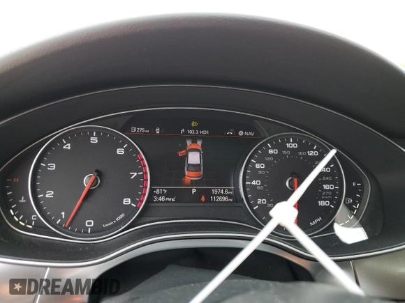 2015 Audi A6 Premium Plus with VIN WAUFGAFC4FN028079, listed as a Copart auction lot 50939535 with 112,696 mi miles and Salvage title. Bid and sale history available at DreamBid. Image 9.