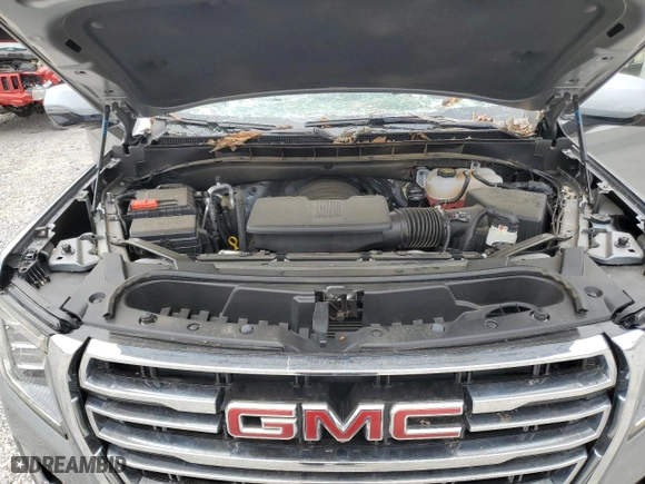 2023 GMC Yukon XL SLT with VIN 1GKS2GKD2PR337100, listed as a Copart auction lot 76396034 with 14,034 mi miles and Salvage Title. Bid and sale history available at carsss.com. Image 12.
