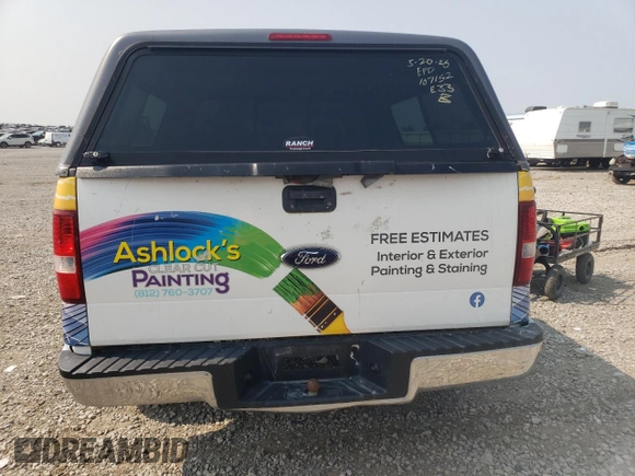 2008 Ford F-150 XL with VIN 1FTRF12298KC46605, listed as a Copart auction lot 58701355 with 200,777 mi miles and Salvage title. Bid and sale history available at DreamBid. Image 6.