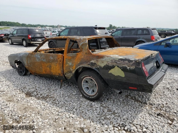 1986 Chevrolet Monte Carlo Sport SS with VIN 1G1GZ37G1GR208234, listed as a Copart auction lot 57203224 with 0 mi miles and Clean Title. Bid and sale history available at carsss.com. Image 2.