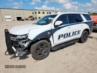 2021 Chevrolet Tahoe Commercial with VIN 1GNSCLED4MR478251, listed as a Copart auction lot 65281205 with Not provided miles and Salvage title. Bid and sale history available at DreamBid. Image 1.