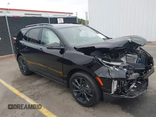 2024 Chevrolet Equinox RS with VIN 3GNAXMEG8RL149468, listed as a IAAI auction lot 40307628 with 8,791 mi miles and . Bid and sale history available at DreamBid. Image 1.