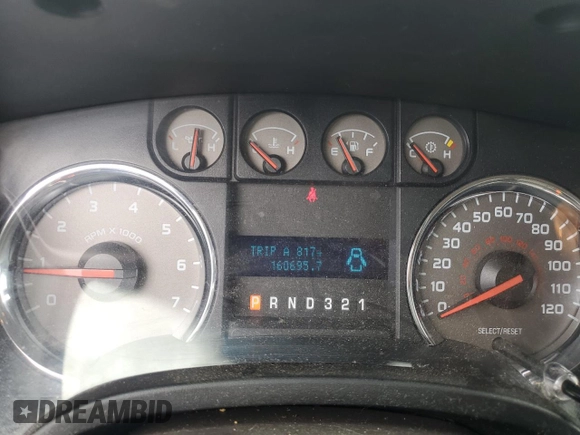 2010 Ford F-150 XL with VIN 1FTFW1EV1AKB33018, listed as a Copart auction lot 54377785 with 160,695 mi miles and Salvage title. Bid and sale history available at DreamBid. Image 9.