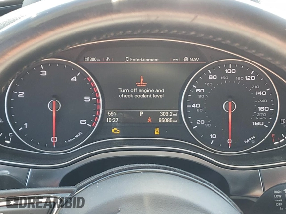 2015 Audi A6 3.0L TDI Prestige with VIN WAUHMAFC4FN037298, listed as a Copart auction lot 65819862 with 95,085 mi miles. Bid and sale history available at carsss.com. Image 8.