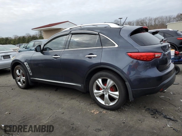 2009 Infiniti FX with VIN JNRAS18W99M152572, listed as a Copart auction lot 46334185 with 204,396 mi miles and Salvage title. Bid and sale history available at DreamBid. Image 2.