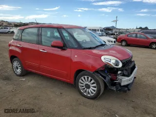2014 FIAT 500L Easy with VIN ZFBCFABH4EZ003459, listed as a Copart auction lot 75662834 with 106,818 mi miles and Salvage Title. Bid and sale history available at carsss.com. Image 4.