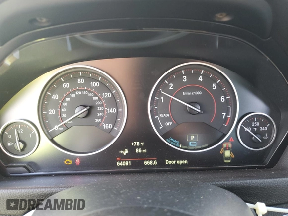 2018 BMW 3 Series 330e iPerformance with VIN WBA8E1C52JA756990, listed as a Copart auction lot 88815495 with 64,081 mi miles and Non Repairable. Bid and sale history available at carsss.com. Image 9.