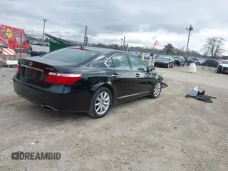 2007 Lexus LS 460 with VIN JTHBL46F075030940, listed as a IAAI auction lot 41962434 with 107,449 mi miles and . Bid and sale history available at DreamBid. Image 4.