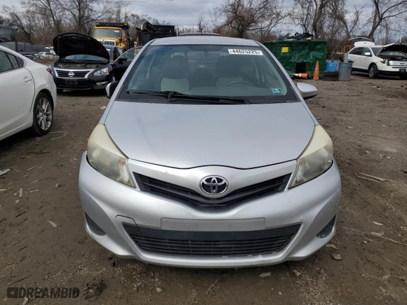 2012 Toyota Yaris L with VIN JTDJTUD38CD522606, listed as a Copart auction lot 44625225 with 265,360 mi miles and Clean Title. Bid and sale history available at carsss.com. Image 5.