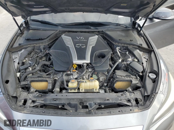 2018 Infiniti Q50 Luxe with VIN JN1EV7AR6JM444784, listed as a Copart auction lot 54509335 with 69,997 mi miles and Salvage Title. Bid and sale history available at DreamBid. Image 11.