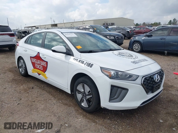 2022 Hyundai Ioniq Blue with VIN KMHC65LC4NU279625, listed as a IAAI auction lot 41518795 with 75,232 mi miles and . Bid and sale history available at DreamBid. Image 1.
