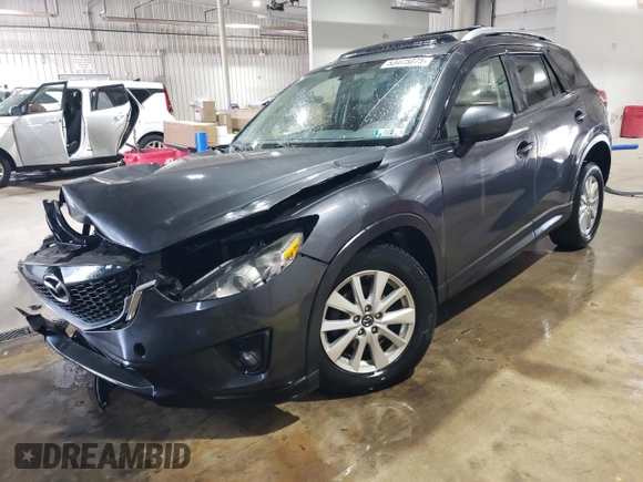 2014 Mazda CX-5 Touring with VIN JM3KE4CY6E0306508, listed as a Copart auction lot 53475075 with 0 mi miles and Salvage Title. Bid and sale history available at carsss.com. Image 1.