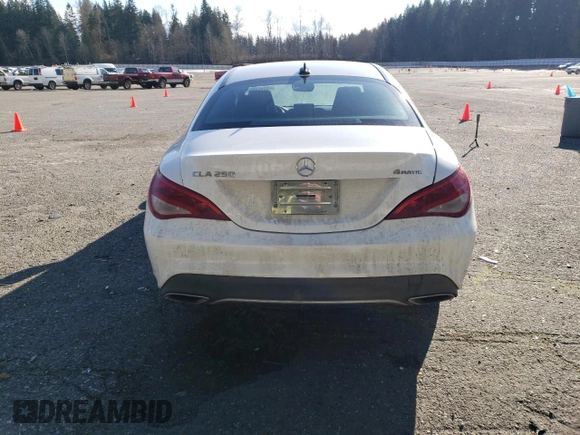 2019 Mercedes-Benz CLA 250 with VIN WDDSJ4GB2KN723526, listed as a Copart auction lot 44645355 with 160,219 mi miles and Salvage Title. Bid and sale history available at DreamBid. Image 6.