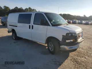 2018 GMC Savana Cargo Van with VIN 1GTW7AFG3J1909832, listed as a Copart auction lot 79752774 with 73,446 mi miles and Salvage Title. Bid and sale history available at carsss.com. Image 4.
