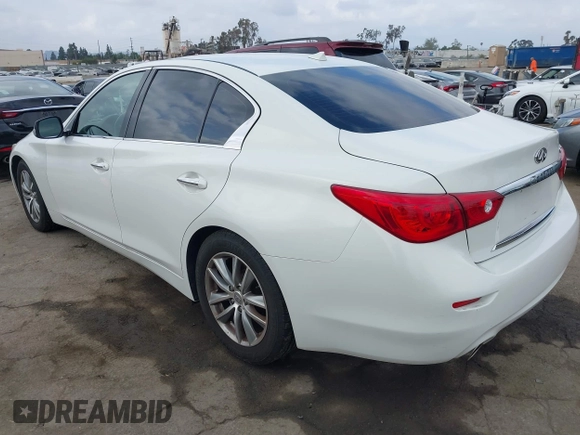 2014 Infiniti Q50 Premium z VIN JN1BV7APXEM670656, wystawiony jako IAAI lot #42085636 z przebiegiem 88 147 mil mil oraz . Historia ofert i sprzedaży dostępna na DreamBid. Obrazek 3.